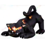 Festival Decoration 8m Giant Inflatable Halloween Cat Large Black