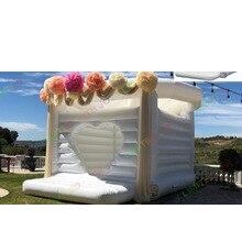 Door Commercial White Inflatable Bouncy Castle For Wedding Bouncer Air House