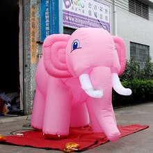 Hand-made 3m Length Inflatable Big Elephant Pink Toys