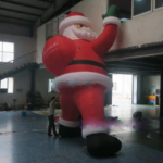 To Door Christmas Inflatables Inflatable Santa Claus Climbing Wall Cartoon Giant Model