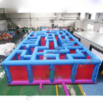 Door 8x12m Gaint Inflatable Maze Tag For Outdoor Carnival Arena Game Kids And Adults