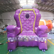 Door Giant Inflatable Throne Chair For Purple Queen Sofa Balloon