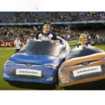 Lovely Walking Inflatable Car Costume Moving Model For Advertising