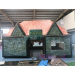 To Door 18x5x6m High House Beer Bar Inflatable Cube Pub Party Tent For