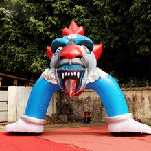 Customized 5x5 Meters Inflatable Clown Arch Halloween Toys