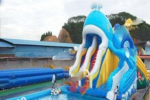 To Sea Port Giant Inflatable Water Slide With Pool Commercial Quality Ocean Theme Bouncer Park