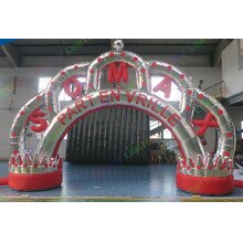 Customized Outdoor Design Inflatable Wedding Entrance Arches Circus Crown Arch For Party Decoration