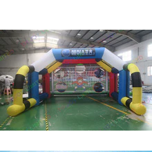 5x5m Carnival Game Inflatable Football Goal For Soccer Shooting Gate