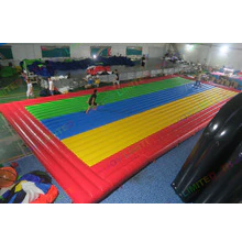 To Door 12x6m Rainbow Giant Commercial Pvc Inflatable Jump Pad Jumping Mattress Bouncing Mats