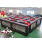 8x8m 10x10m Inflatable Maze Labyrinth Game Oxford Portable Laser Tag For Adults N Kids