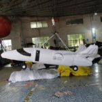 Attractive 2 5m Long Giant Inflatable Plane Model With Hanging For Aviation Theme Party Toy