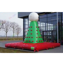 4m 5m Kids Commercial Rental Outdoor Inflatable Climbing Wall Custom Tower
