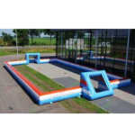 Air Portable 15x8m Inflatable Soccer Field Football For Sport Arena