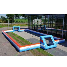 Air Portable 15x8m Inflatable Soccer Field Football For Sport Arena