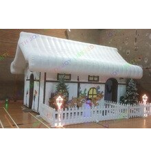 Christmas Decoration Inflatable Grotto 4x3m Santa Claus House Tent To Door