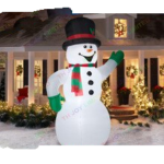 3m 4m 6m Large Outdoor Advertising Snowman Led Light Inflatable Christmas Giant Cartoon