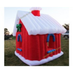 3m Inflatable Christmas Santa House Mall Outdoor Decoration Grotto Claus Cabin Tent