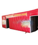 Safety Education Equipment Smoke Channel Simulation Fire Inflatable Tent