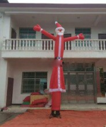 Outdoor Christmas Santa Dancing Man Inflatable Air Dancer Sky Wedding