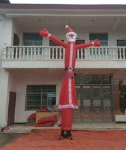 Outdoor Christmas Santa Dancing Man Inflatable Air Dancer Sky Wedding