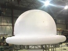 Custom Event White Giant Inflatable Ufo Model Flying Advertising Planet Balloon For Promotional