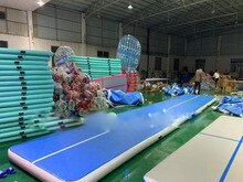 15x2x0 2m Blue Inflatable Gymnastics Mattress Gym Tumble Airtrack Floor Tumbling Air Track For With Pump