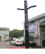 Personalized 23 Feet Black Air Tube Man Inflatable Advertising 7 Meters Long Toys