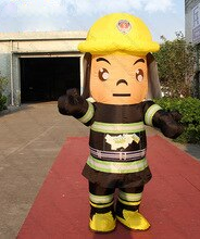 2 2m High Inflatable Fireman Costume Walking For Events -inflatable Toy