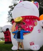 Most Popular Attractive Store Decoration Giant Inflatable Lucky Cat Advertising Mascot For
