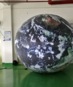 Giant Inflatable Earth Globe With Led Moon Ball Ground Planets Balloon Light For Events
