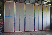 3m Rainbow Gymnastics Airtrack Tumbling Air Track Floor Trampoline Electric Pump For Home Use Training Cheerleading Beach
