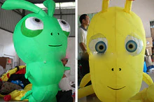 Personalized 2 Meters Big Inflatable Insect Worm For Decoration Toys
