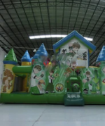 Full Printing Football Cartoon For Children Hot Rental Inflatable Bouncy Castle Jumping House