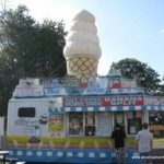 Giant Inflatable Ice Cream Cone Balloon With Led Light For Advertising Decoration