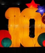 Customized Advertising Giant Inflatable Alphabet Letters Number With Led Lights For Birthday Party Decoration