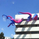 Innovative Event Planning Business Purple Giant Inflatable Octopus Tentacles For Building Advertising Decoration