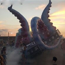 10ft 13ft 16ft Full Printing Color Giant Inflatable Octopus Tentacles Arms For Building Advertising Decoration