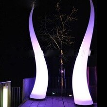 Custom Festival Event Inflatable Lighting Pillar Customized 2 4m Cone