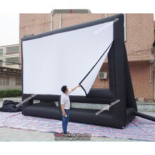 5 4m 16 9 Outdoor Inflatable Movie Screen With Removable Cloth Portable Air Projector Cinema Projection
