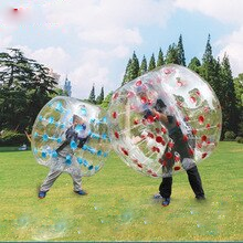 1 2m 5-color Bubble Ball Pvc Wear-resistant Inflatable Zorb Soccer Use For Kids Adult Family Outdoor Game Sports