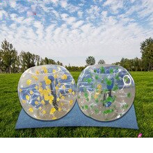1m Colorful Zorb Soccer Ball Pvc Inflatable Bubble Football Pump For Boys Girls Adult Family Outdoor Game Sport