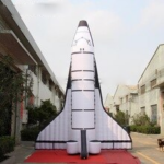 5m 16ft Giant Inflatable Space Shuttle With Logo Spaceship Model For Event