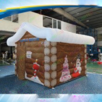 Design Large Outdoor Christmas Decorations Inflatable Santa Grotto Popular House