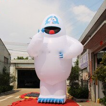 Popular Giant 7 5m Tall Inflatable Snowman Monster Model Blow Up Standing Christmas Cartoon For Outdoor Decoration Toy