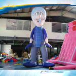 4m 6m 8m Giant Led Lighting Inflatable Snow Miser Custom For