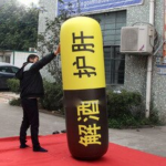 Bingo 2m Inflatable Air-sealed Pill Medicine Capsule Inflated Pvc Balloon For Party Toy