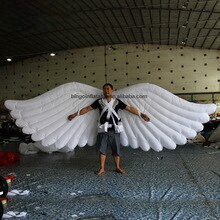 Bingo 4m Inflatable Angel Wing Cloth Inflated Costume For Cosplay Ball Stage Performance