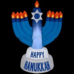 Chanukah Inflatables Nine Candles Candle Replica For Holiday Christmas Decoration