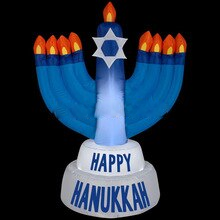 Chanukah Inflatables Nine Candles Candle Replica For Holiday Christmas Decoration