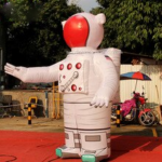 Highly Recommended 3m Inflatable Standing Astronaut Model Inflating Custom Made Spaceman Cartoon Toy Decoration